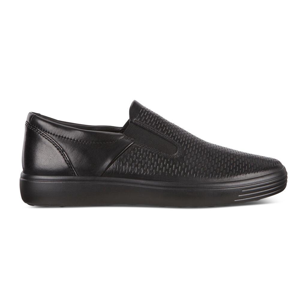 Ecco Soft 7 Mens Slip On Sneakers In Black Outlet - India LCK-019627